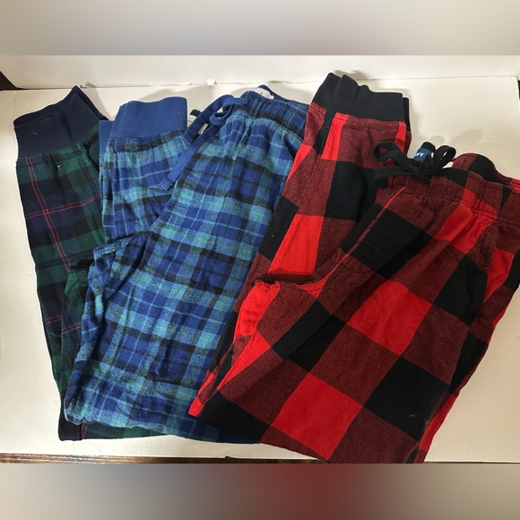 3 Old Navy Mens Plaid Sweatpants/Joggers/ Pjs Size Small - Picture 5 of 6